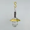 - SL 11806 4 Authentic Vintage Brass Hanging Lamp with Handle and Shade – Nautical Salvage