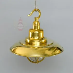 - SL 11816 1 Authentic Vintage Wiska Brass Pendant Light with Shade
