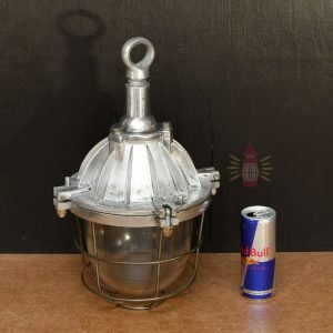 Authentic Vintage Polished Aluminium Nautical Pendant Light