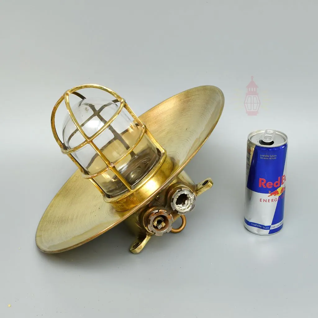 - SL 11845 5 Authentic Vintage Brass Cargo Pendant Light
