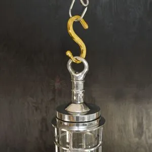 - SL 11851 4 Authentic Vintage Aluminium Pendant Light – Nautical Hanging Salvage