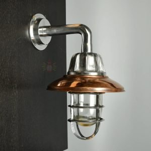 Premium Aluminium Nautical Wall Light with Copper Shade