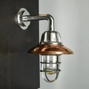 - SL 11863 1 Premium Aluminium Nautical Wall Light with Copper Shade