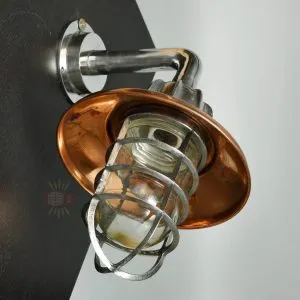 - SL 11863 2 Premium Aluminium Nautical Wall Light with Copper Shade