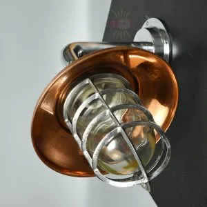 - SL 11863 3 Premium Aluminium Nautical Wall Light with Copper Shade
