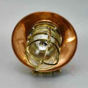 Authentic Polished Brass 90 Degree Passageway Light – Nautical Wall Lamp