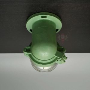 Authentic Vintage Fibre Bulkhead Light – Small Nautical Wall Salvage