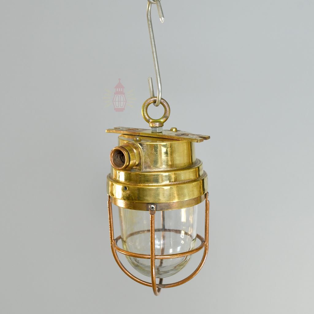 - SL 11869 3 Authentic Polished Brass Passageway Light – Vintage Nautical Wall Lamp