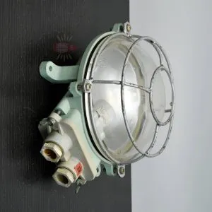 - SL 11871 2 Authentic Vintage Fibreglass Ship Bulkhead Light