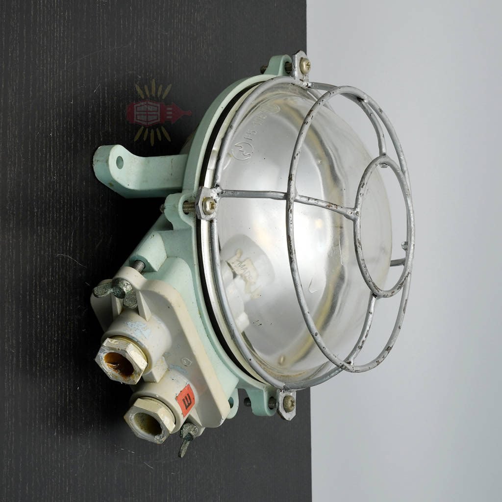 - SL 11871 2 rotated Authentic Vintage Fibreglass Ship Bulkhead Light