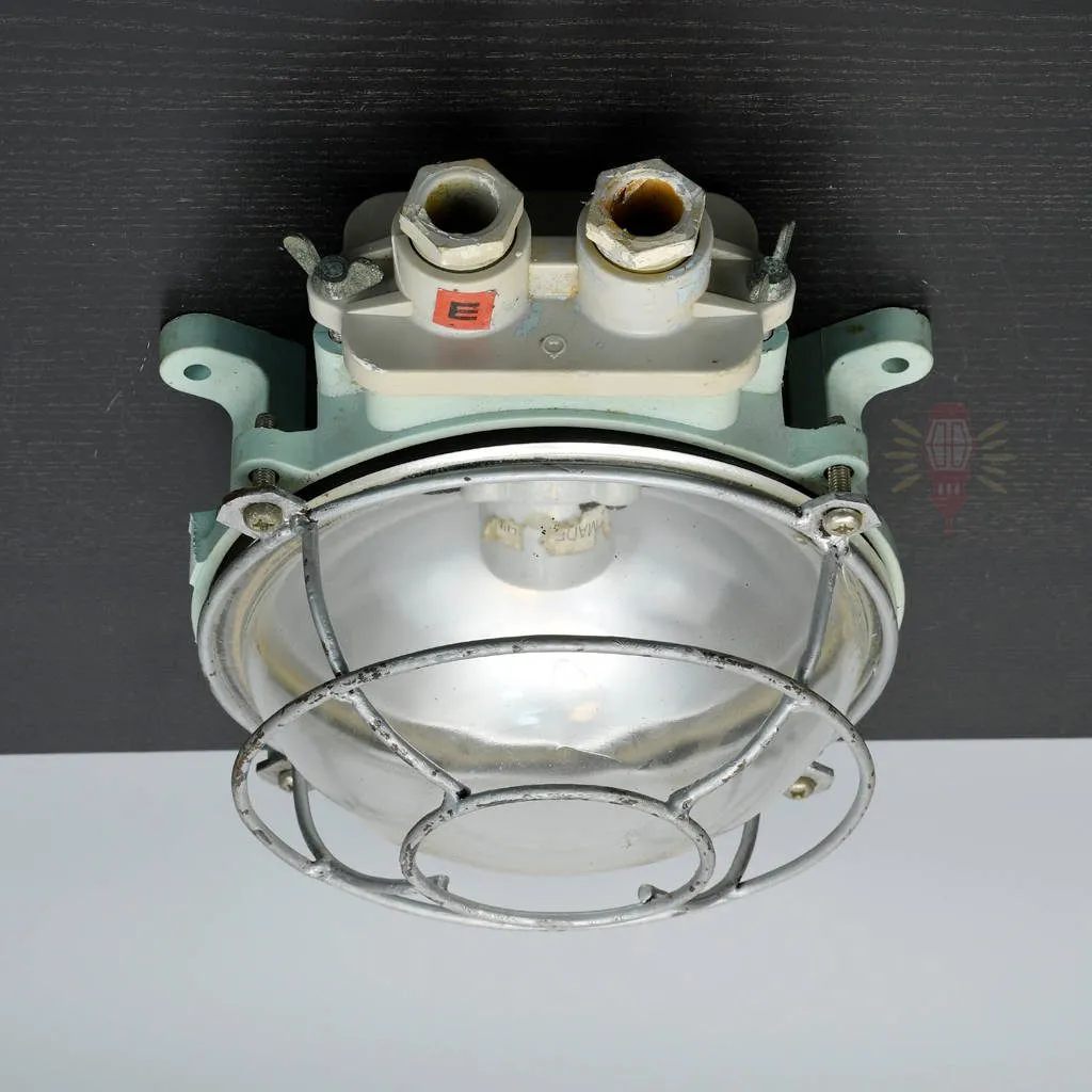 - SL 11871 5 rotated Authentic Vintage Fibreglass Ship Bulkhead Light