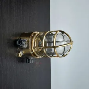 Vintage Bronze PAULUHN Bulkhead Light – Authentic USA Marine Dock Lamp