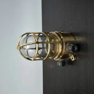 - SL 125 2 Vintage Bronze PAULUHN Bulkhead Light – Authentic USA Marine Dock Lamp