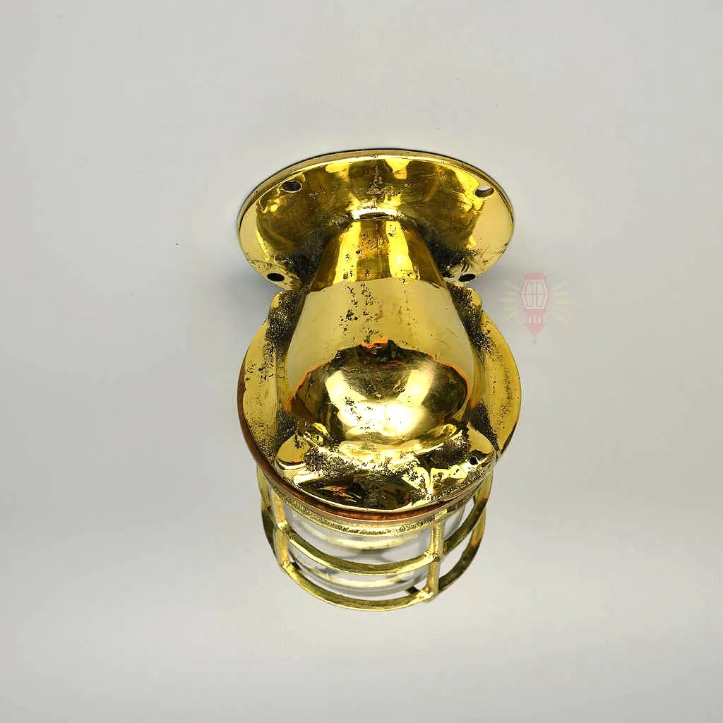 - SL 12645 1 Authentic Vintage Brass 90 Degree Nautical Wall Light