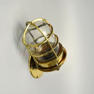 - SL 12645 3 Authentic Vintage Brass 90 Degree Nautical Wall Light