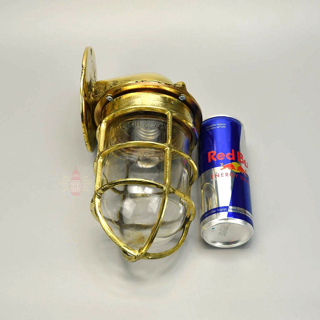 - SL 12645 6 Authentic Vintage Brass 90 Degree Nautical Wall Light