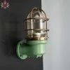 - SL 13095 2 Authentic Vintage Fibre Bulkhead Light with Brass Cage – Nautical Salvage