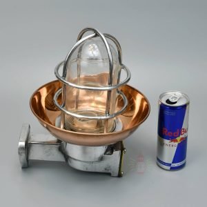 - SL 13133 6 Vintage Aluminium Bulkhead Light with Copper Shade – Salvaged Nautical Wall Light