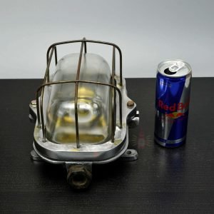 - SL 13356 4 Authentic Vintage Aluminium Bulkhead Light – Salvaged Ship Dome Wall Sconce