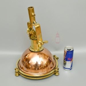 Handcrafted Wiska Copper and Brass Nautical Beehive Pendant Light