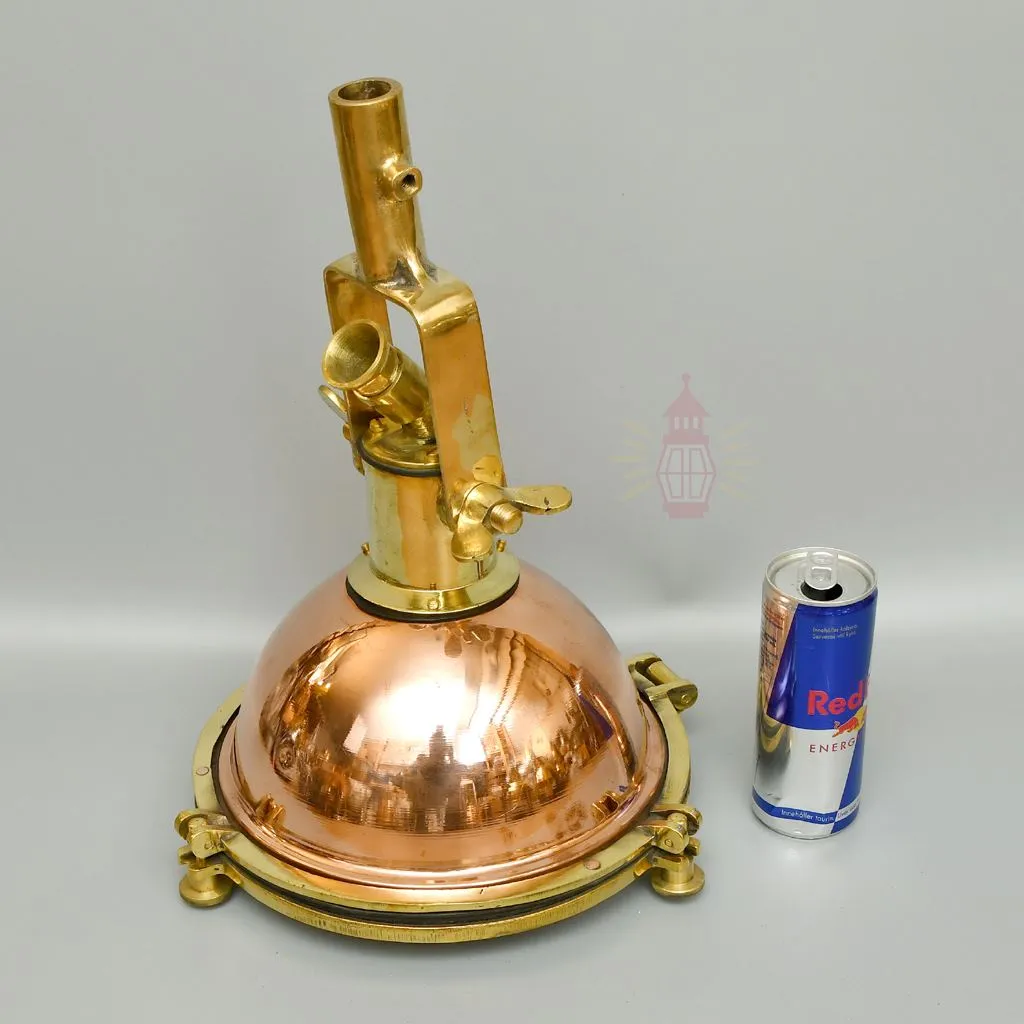 - SL 138 6 Handcrafted Wiska Copper and Brass Nautical Beehive Pendant Light