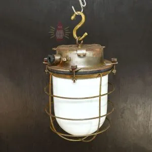 - SL 170 1 Rare Original CCCP Soviet Fresnel Lens Cargo Pendant – Nautical Industrial Light