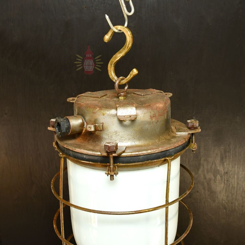 - SL 170 3 Rare Original CCCP Soviet Fresnel Lens Cargo Pendant – Nautical Industrial Light