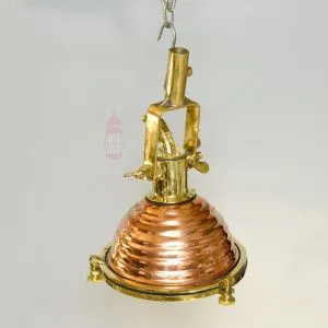 Vintage Copper Cargo Pendant Light Nautical