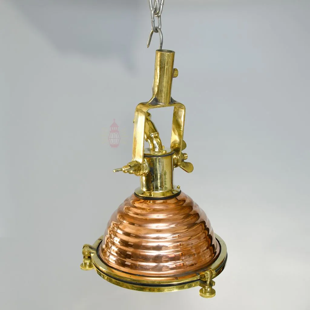 - SL 50 3 Vintage Copper Cargo Pendant Light Nautical