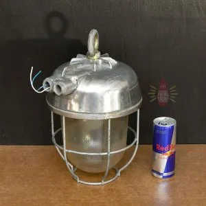 - SL 71 1 Vintage Aluminium Cage Pendant Light Nautical