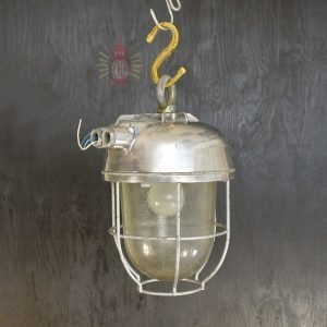 - SL 71 5 Vintage Aluminium Cage Pendant Light Nautical