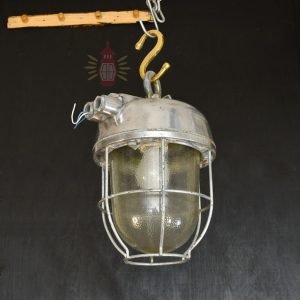 - SL 71 6 Vintage Aluminium Cage Pendant Light Nautical