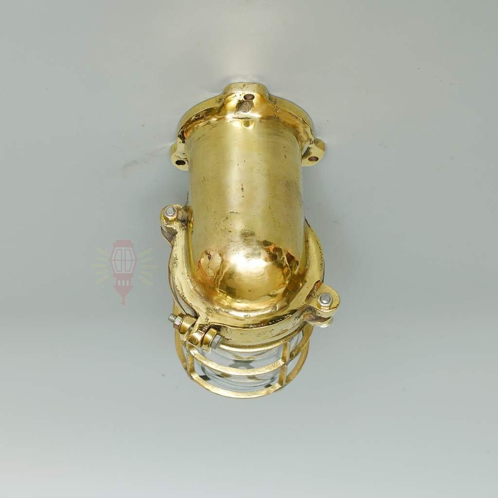 - SL 10758 6 rotated Nautical Brass Bulkhead Wall Lantern – Heavy Brass