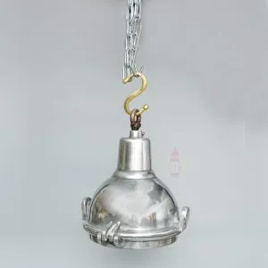 - SL 10786 1 Authentic Vintage Aluminium Nautical Hanging Spotlight