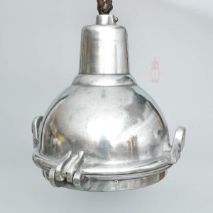 Authentic Vintage Aluminium Nautical Hanging Spotlight