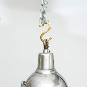 Authentic Vintage Aluminium Nautical Hanging Spotlight