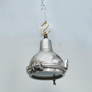 Authentic Vintage Aluminium Nautical Hanging Spotlight