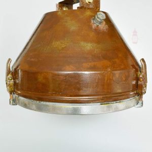 Vintage Iron Cargo Pendant Light – Authentic Ship Hanging Lamp