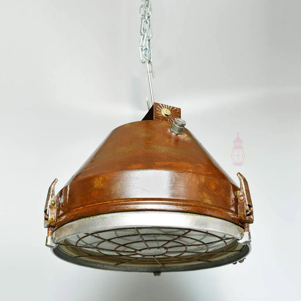 - SL 10787 5 Vintage Iron Cargo Pendant Light – Authentic Ship Hanging Lamp