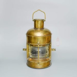 Authentic Vintage Brass Ship Oil Lamp