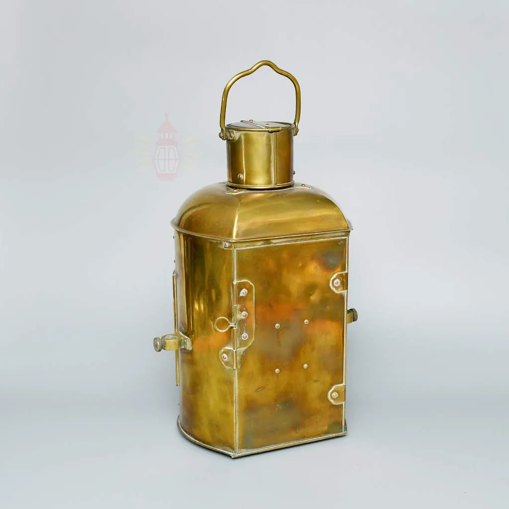 - SL 10788 3 Authentic Vintage Brass Ship Oil Lamp