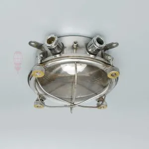 - SL 10984 2 Authentic Vintage Stainless Steel Dome Bulkhead Light – Nautical Salvage