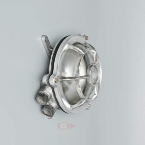 Authentic Vintage Polished Aluminium Nautical Dome Light
