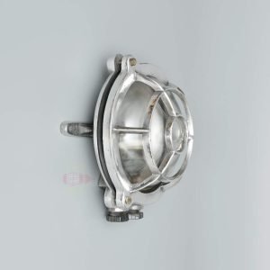 Authentic Vintage Polished Aluminium Nautical Dome Light