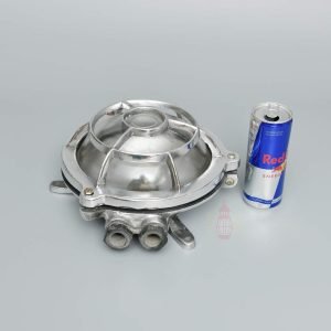 Authentic Vintage Polished Aluminium Nautical Dome Light