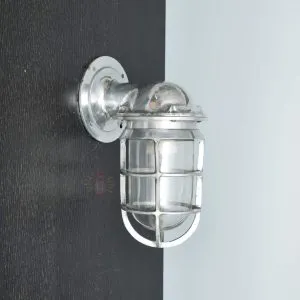 - SL 11736 2 Authentic Vintage Polished Aluminium Nautical Wall Light