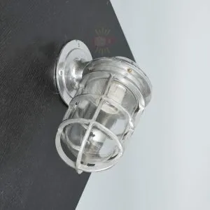 - SL 11736 3 Authentic Vintage Polished Aluminium Nautical Wall Light