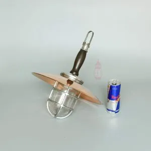 - SL 11747 5 Authentic Vintage Aluminium Nautical Pendant Light with Copper Shade