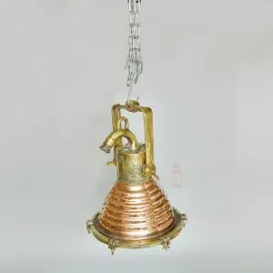 - SL 11756 4 Authentic Vintage Wiska Copper Pendant Spot Light – Nautical Hanging Salvage