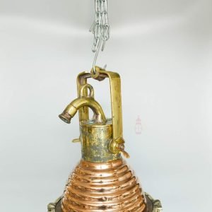 Authentic Vintage Wiska Copper Pendant Spot Light – Nautical Hanging Salvage